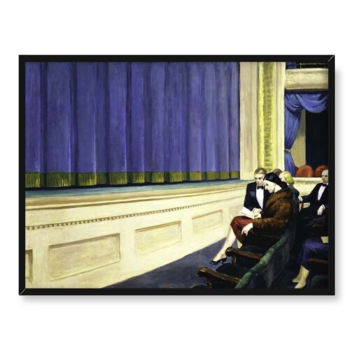 Edward Hopper W pierwszym rzędzie 40x30 w RAMIE