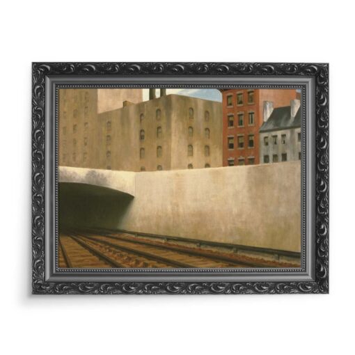 Edward Hopper Wjazd do miasta 70x50 wydruk na płótnie CANVAS