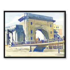 Edward Hopper Wjazd na most Manhattan 40×30 w RAMIE