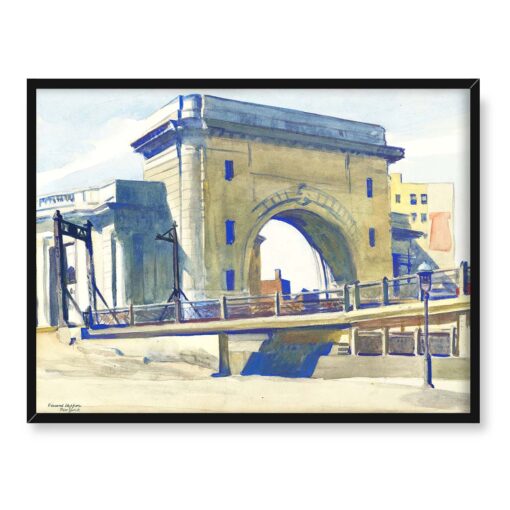 Edward Hopper Wjazd na most Manhattan 40x30