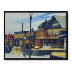 Edward Hopper Zachodni wiatr nad Weehawken, 40×30