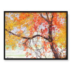 Edward Okuń Jesienne liście 40×30 w RAMIE