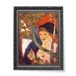 Emile Bernard Bretonka z czerwoną parasolką 50x70 wydruk na płótnie CANVAS