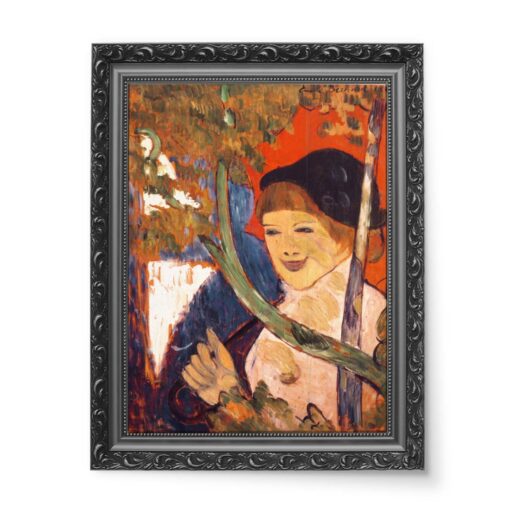 Emile Bernard Bretonka z czerwoną parasolką 50x70 wydruk na płótnie CANVAS