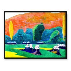 Emile Bernard Bretonki przy modlitwie 40x30 w RAMIE