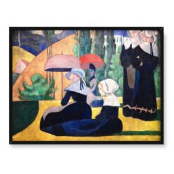 Emile Bernard Bretonki z parasolkami 40x30
