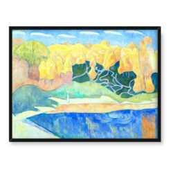 Emile Bernard Kobieta spacerująca nad brzegiem Aven 40x30