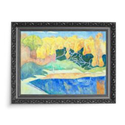 Emile Bernard Kobieta spacerująca nad brzegiem Aven 70x50 wydruk na płótnie CANVAS