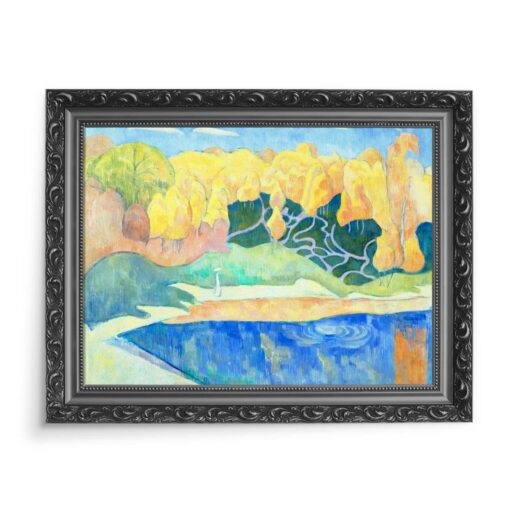 Emile Bernard Kobieta spacerująca nad brzegiem Aven 70x50 wydruk na płótnie CANVAS