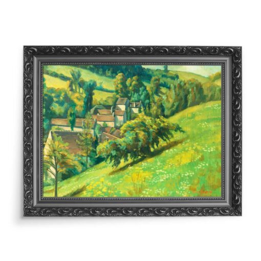 Emile Bernard View of Molosmes 70x50 wydruk na płótnie CANVAS