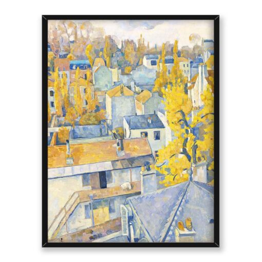 Emile Bernard Widok na dachy 30x40