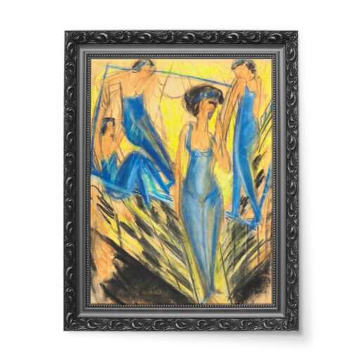 Ernst Kirchner Niebieskie artystki 50x70 wydruk na płótnie CANVAS