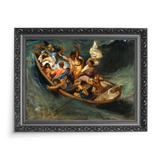 Eugene Delacroix Chrystus na Morzu Galilejskim 70x50 wydruk na płótnie CANVAS
