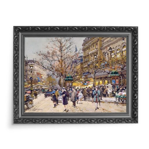 Eugene Galien-Laloue Boulevard Bonne Nouvelle Paryż 70x50 wydruk na płótnie CANVAS