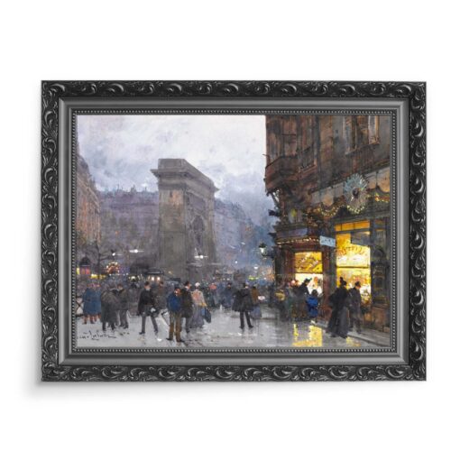 Eugene Galien-Laloue La Porte St Denis 3 Paryż 70x50 wydruk na płótnie CANVAS