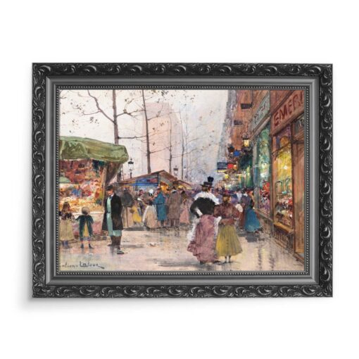 Eugene Galien-Laloue La Porte St Denis Paryż 2 70x50 wydruk na płótnie CANVAS
