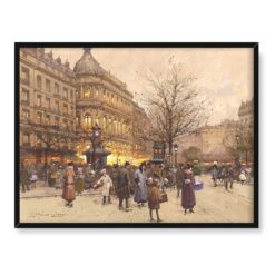 Eugene Galien-Laloue Le Boulevard vers la Pont Paryż 40x30