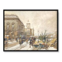 Eugene Galien-Laloue Le Marche aux Fleurs Paryż 40x30