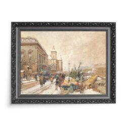 Eugene Galien-Laloue Le Marche aux Fleurs Paryż 70×50 wydruk na płótnie CANVAS