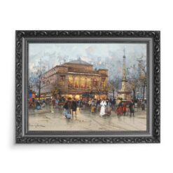 Eugene Galien-Laloue Le Theatre du Chatelet Paryż 70×50 wydruk na płótnie CANVAS
