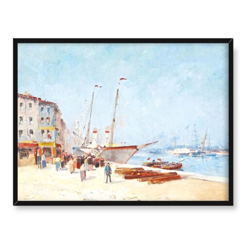 Eugene Galien-Laloue Nad brzegiem morza 40x30