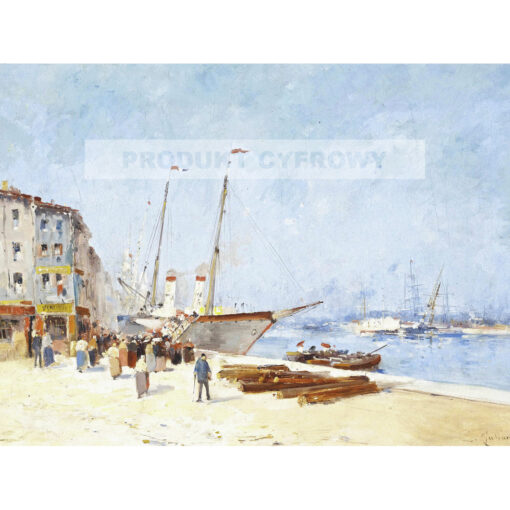 Eugene Galien-Laloue Nad brzegiem morza — produkt cyfrowy do pobrania