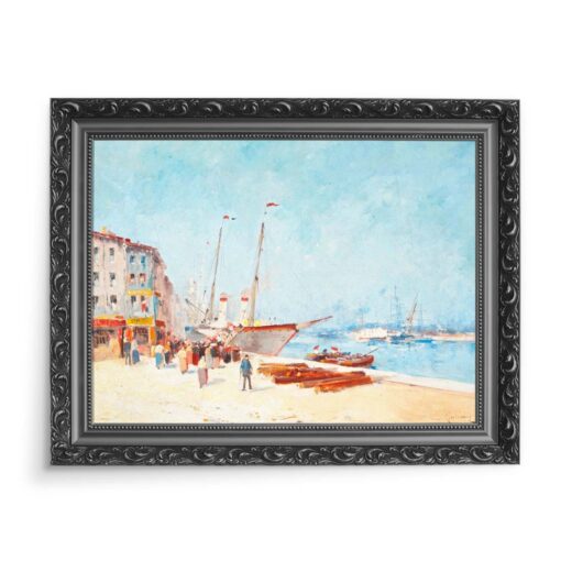 Eugene Galien-Laloue Nad brzegiem morza 70x50 wydruk na płótnie CANVAS