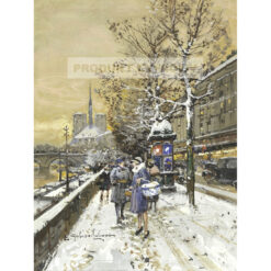 Eugene Galien-Laloue Nad brzegiem Sekwany — produkt cyfrowy do pobrania