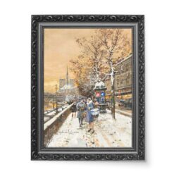 Eugene Galien-Laloue Nad brzegiem Sekwany 50×70 wydruk na płótnie CANVAS