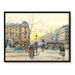 Eugene Galien-Laloue Plac Pigalle Paryż 40x30