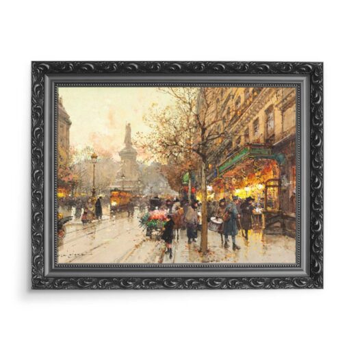 Eugene Galien-Laloue Plac Republiki Paryż 2 70x50 wydruk na płótnie CANVAS