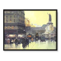 Eugene Galien-Laloue Plac republiki Paryż 40x30