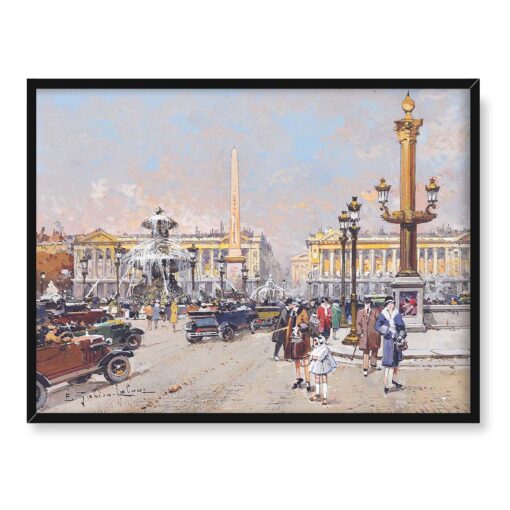 Eugene Galien-Laloue Place de la Concorde Paryż 40x30