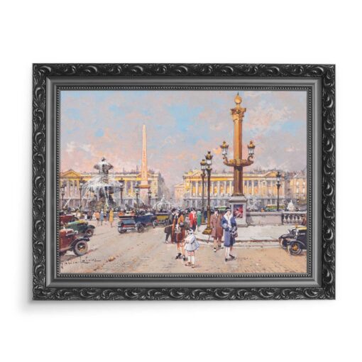 Eugene Galien-Laloue Place de la Concorde Paryż 70x50 wydruk na płótnie CANVAS