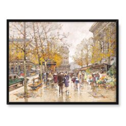 Eugene Galien-Laloue Place de la Madeleine Paryż 40x30