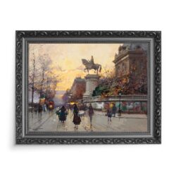 Eugene Galien-Laloue Pomnik Etiennea Marcela Paryż 70×50 wydruk na płótnie CANVAS