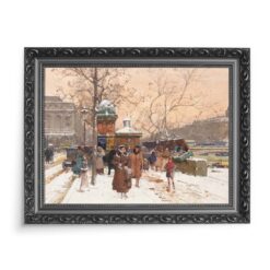 Eugene Galien-Laloue Quai de la Megisserie Paryż 70×50 wydruk na płótnie CANVAS