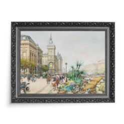 Eugene Galien-Laloue Quai de lHorloge Paryż 70×50 wydruk na płótnie CANVAS