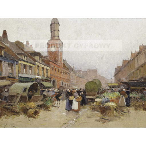 Eugene Galien-Laloue Rynek — produkt cyfrowy do pobrania