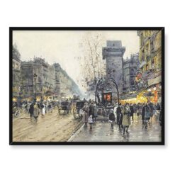 Eugene Galien-Laloue Scena uliczna Paryż 40x30
