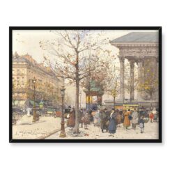 Eugene Galien-Laloue Vue Animee de la Madeleine Paryż 40×30