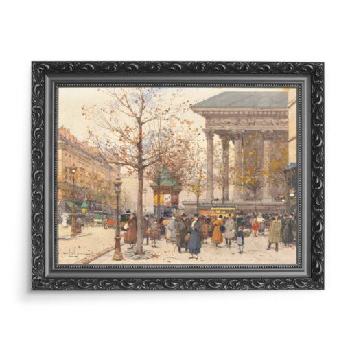 Eugene Galien-Laloue Vue Animee de la Madeleine Paryż 70x50 wydruk na płótnie CANVAS