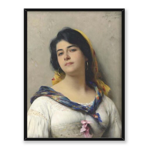 Eugene von Blaas Młoda piękność 30x40