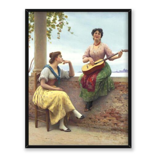 Eugene von Blaas Wenecka melodia 30x40
