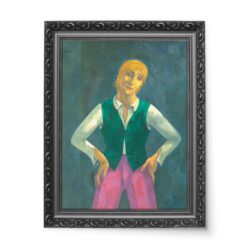 Eugeniusz Zak Chłopiec w zielonej kamizelce 50x70 wydruk na płótnie CANVAS