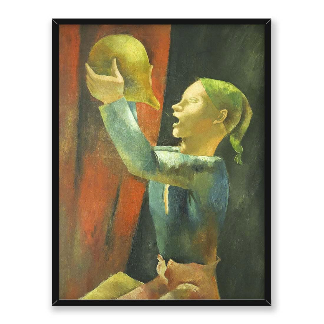 Eugeniusz Zak Pijący chłopiec 30x40