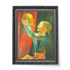 Eugeniusz Zak Pijący chłopiec 50x70 wydruk na płótnie CANVAS