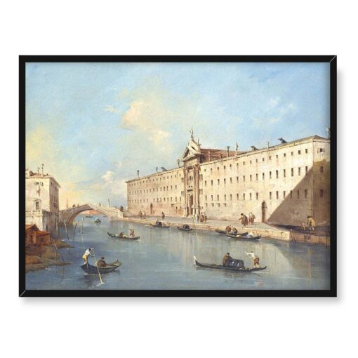 Francesco Guardi Wenecja Rio del Medicanti 40x30