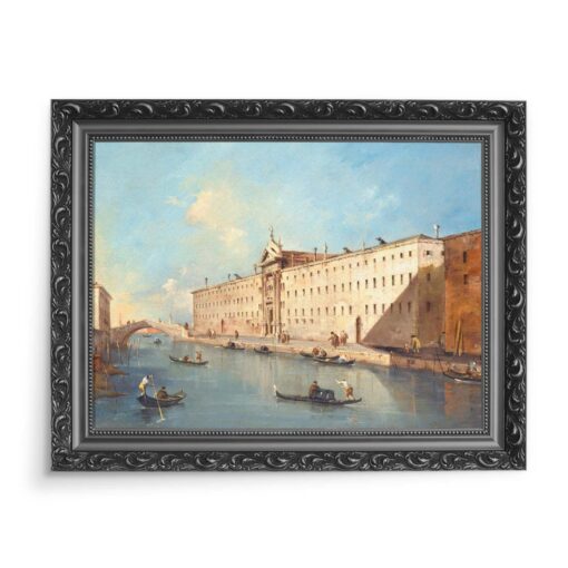 Francesco Guardi Wenecja Rio del Medicanti 70x50 wydruk na płótnie CANVAS
