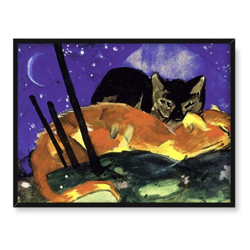 Franz Marc Dwa koty 40x30 w RAMIE